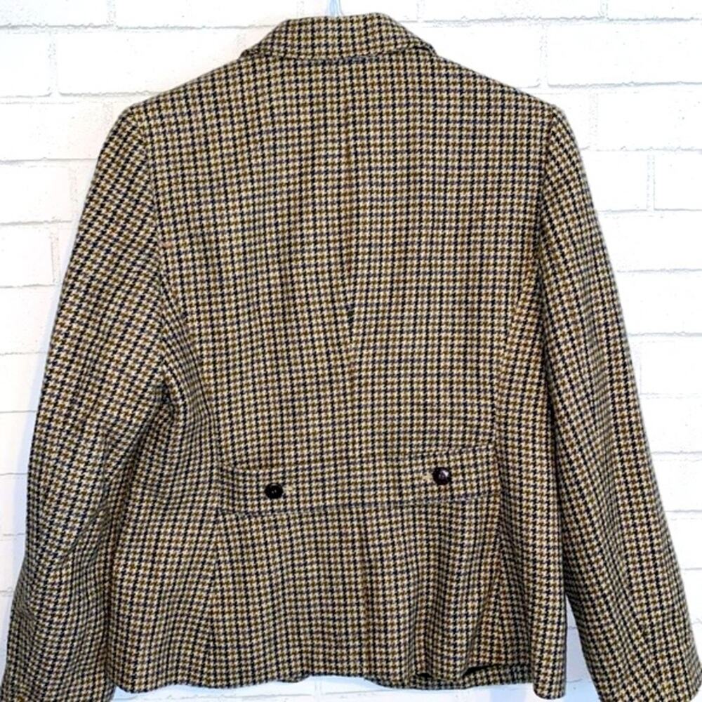 Talbots Multi-Color Houndstooth Blazer - image 6